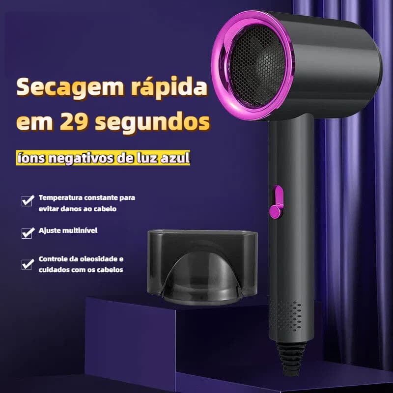 Secador de Cabelo Iônico Secagem Rápida Ar Quente I Frio,Cinco acessórios estão incluídos,Opções de 110V e 220V disponív