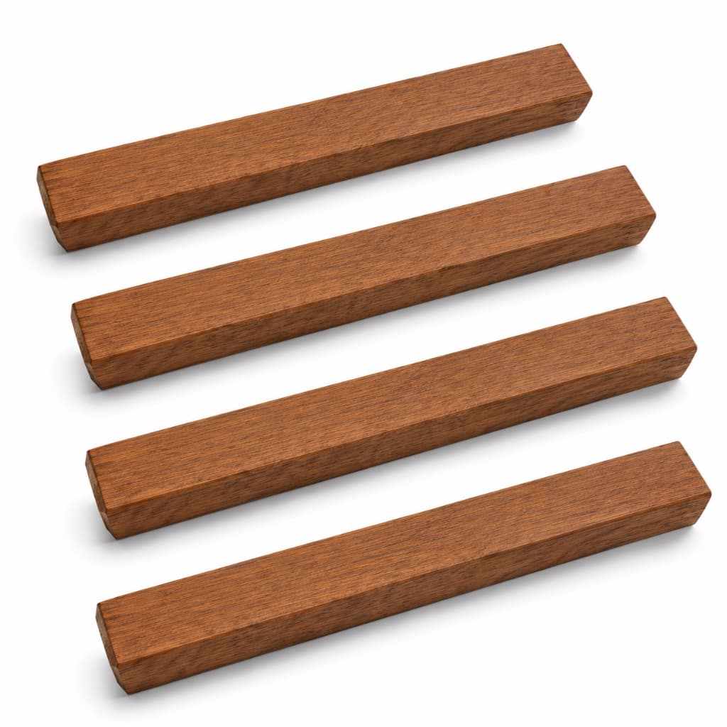 Kit Puxador para Armário Guarda-Roupa Gabinete Moderno Madeira Demolição  24cm l 3 Modelos l 4 Unidades