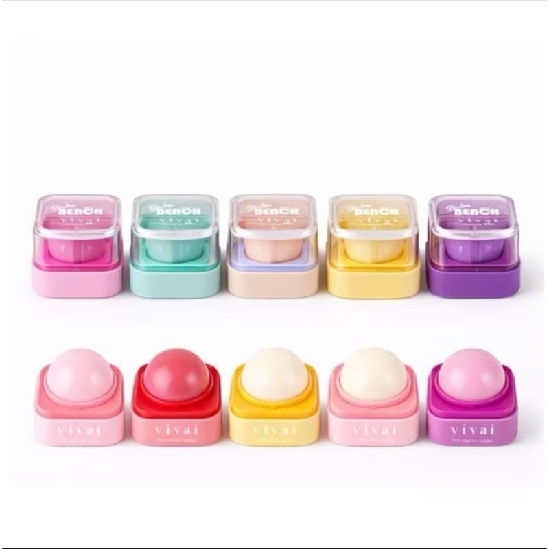 Lip Balm Hidratante Labial Vivai em Esfera – Cheirinho de Frutas | Hidratação e Brilho Natural