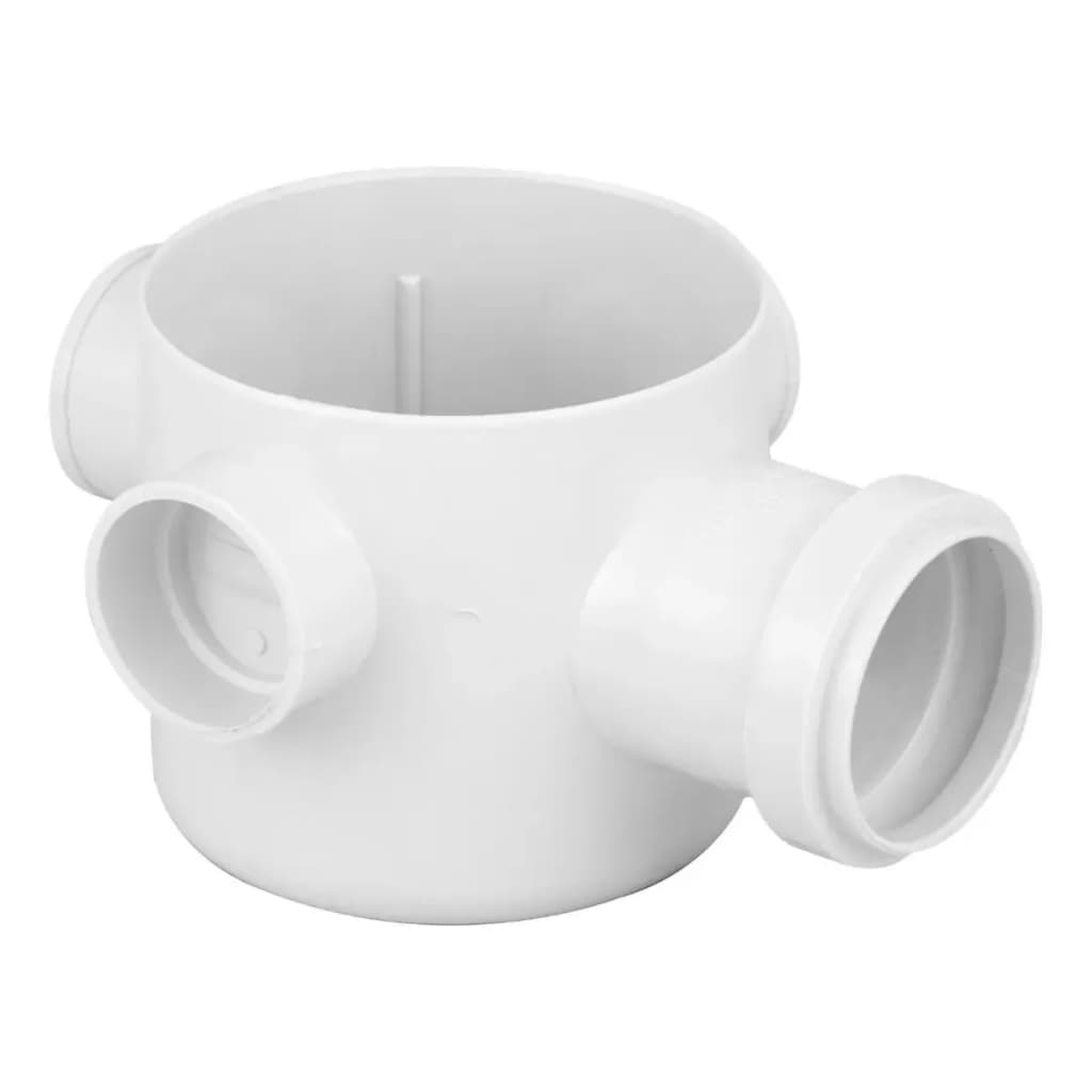 Corpo Da Caixa Sifonada Esgoto Pvc 100x100x50mm