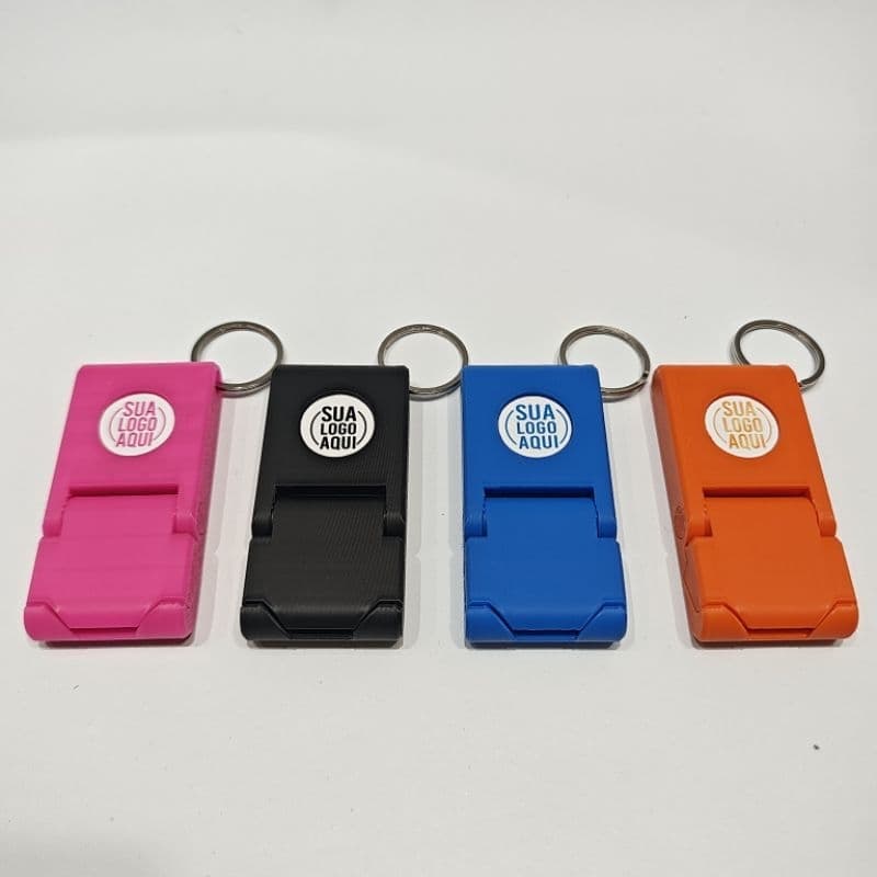 kit 20 / 30 / 50 unidades Suporte de Celular Personalizado com Logo | Brinde Corporativo para Empresas e Eventos