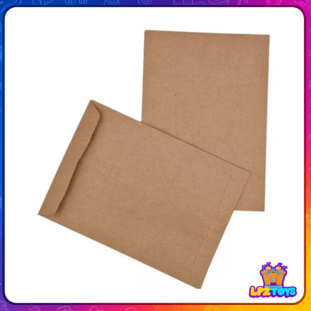 Kit 10 Envelopes Meio A4 Saco Kraft Natural Pardo - 162X229mm