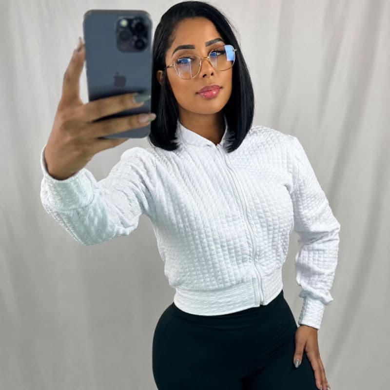 Jaquetinha Bomber Casaco Jaqueta Feminino Moda Blogueira P M G e GG