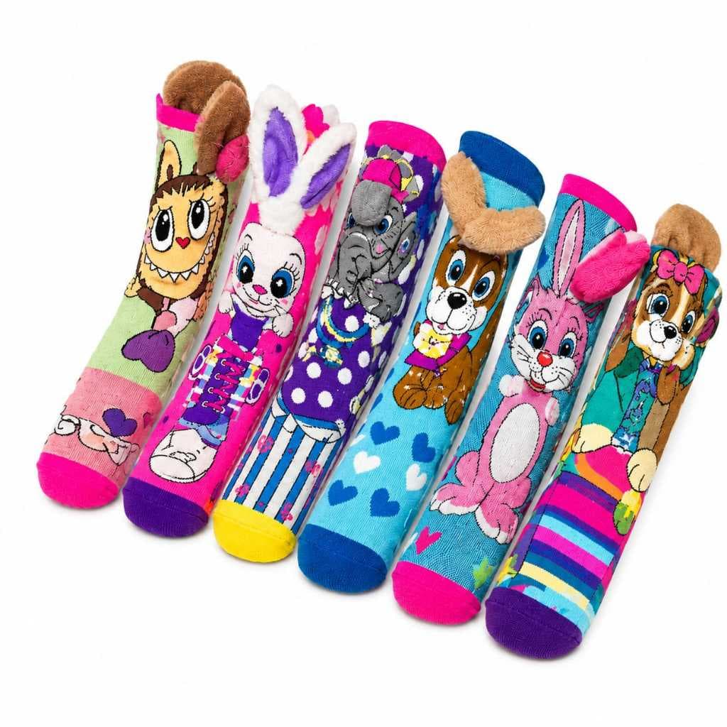 Meias 3D Divertida Infantil  Cano Alto Tamanho Único Aleatorias  Menina Importada Premium