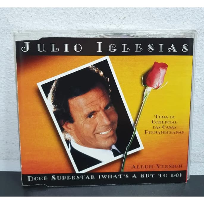 Cd Single Promo  - Julio Iglesias - Doce Superstar What - Edição Nacional Brasileira - Pernambucanas