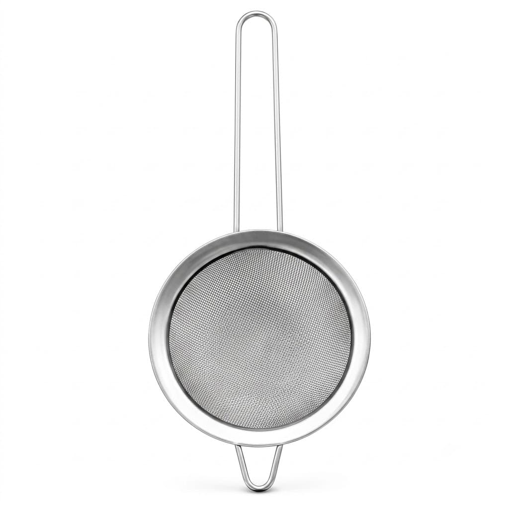 Peneira De Inox 14cm Coador Multiuso Para Suco Chá Farinha Óleo Cozinha Resistente