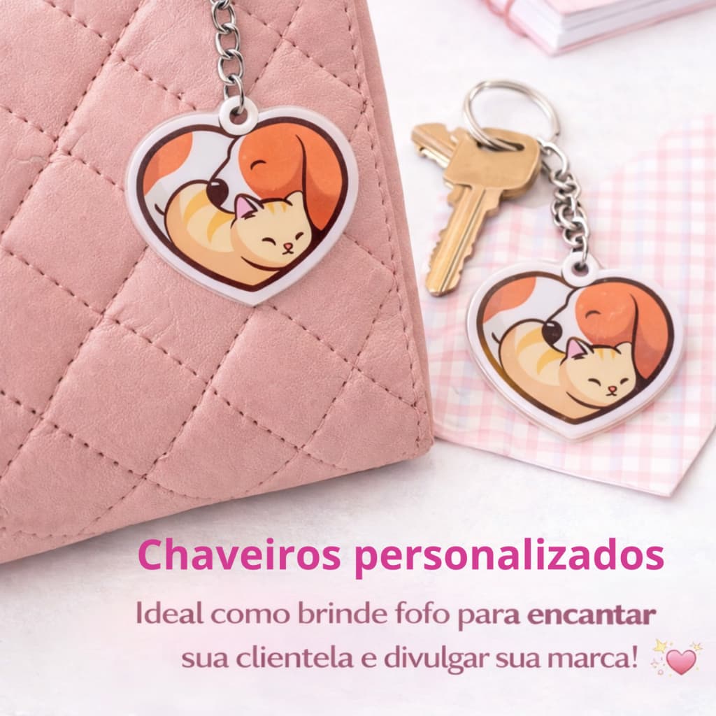 Chaveiros Decorativo Personalizado para Lembrancinhas Plastificado Polaseal Personagens