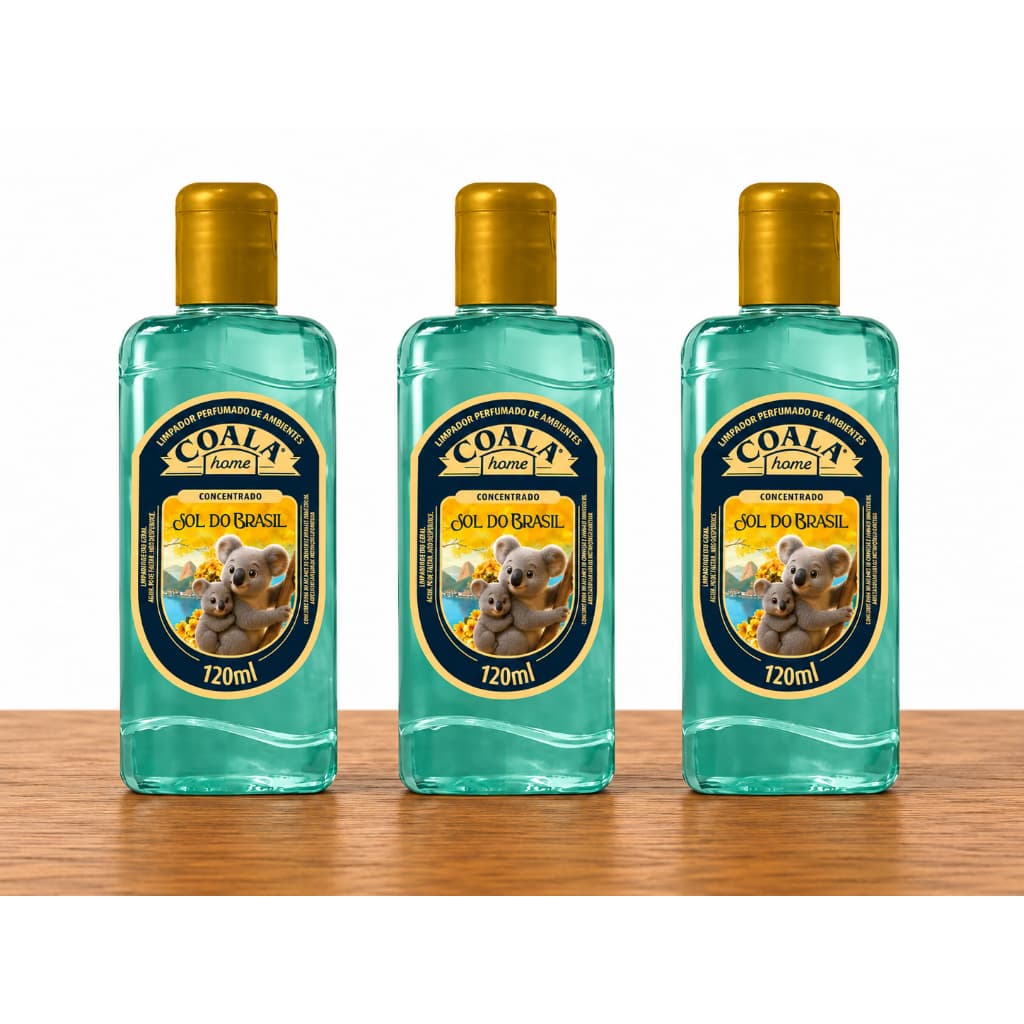 Coala Home Limpador Perfumado De Ambiente Combo 3 Limpadores Perfumados Coala - Sol Do Brasil