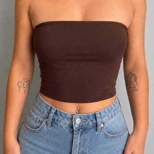 Tube Top Suplex Forrado Moda Feminina Gringa Sustentação Versátil Básico