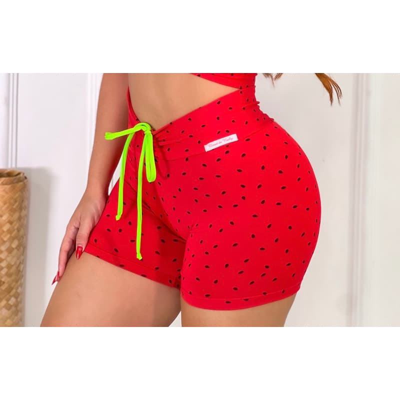 SHORT COM CORDINHA  e empina bumbum moda fitness feminina academia treino GYM LOOK BLOGUEIRA