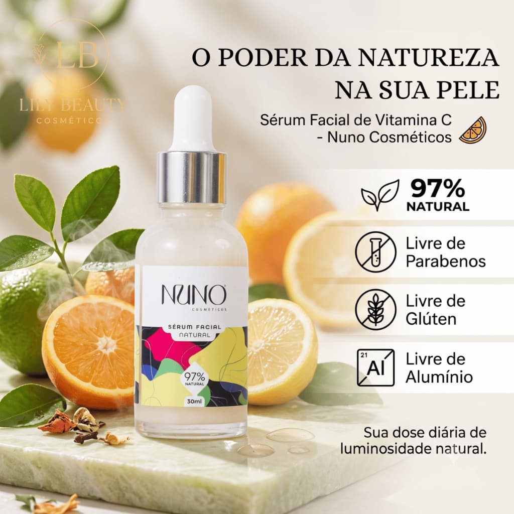 Sérum Facial Intensivo C Pós Biótico Nuno Cosméticos Natural 30ml