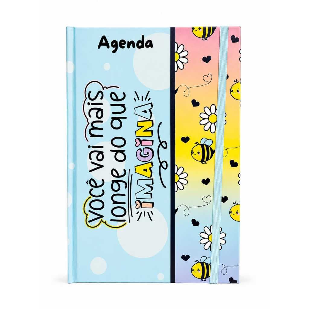 Agenda Permanente A5 Capa Dura / Planner Sem Data / Controle Financeiro / Planejamento Anual / Artesanal
