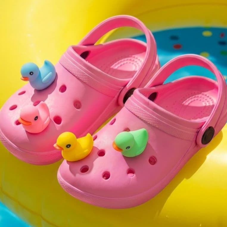 Papete Infantil Feminina Botton Patinho Colorido Envio Rápido