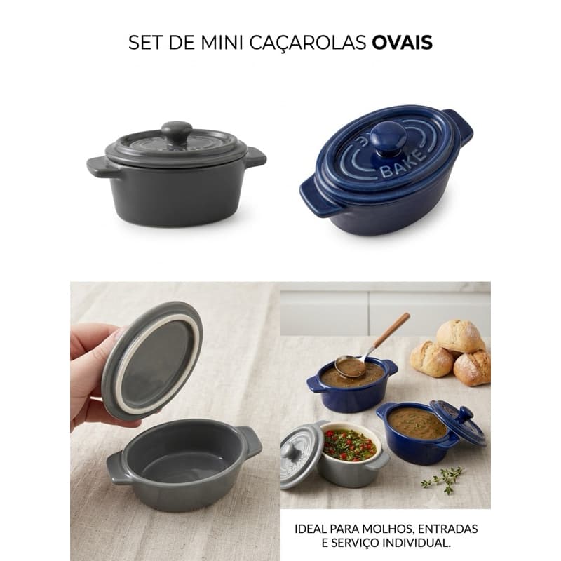 Mini molheira de porcelana com tampa