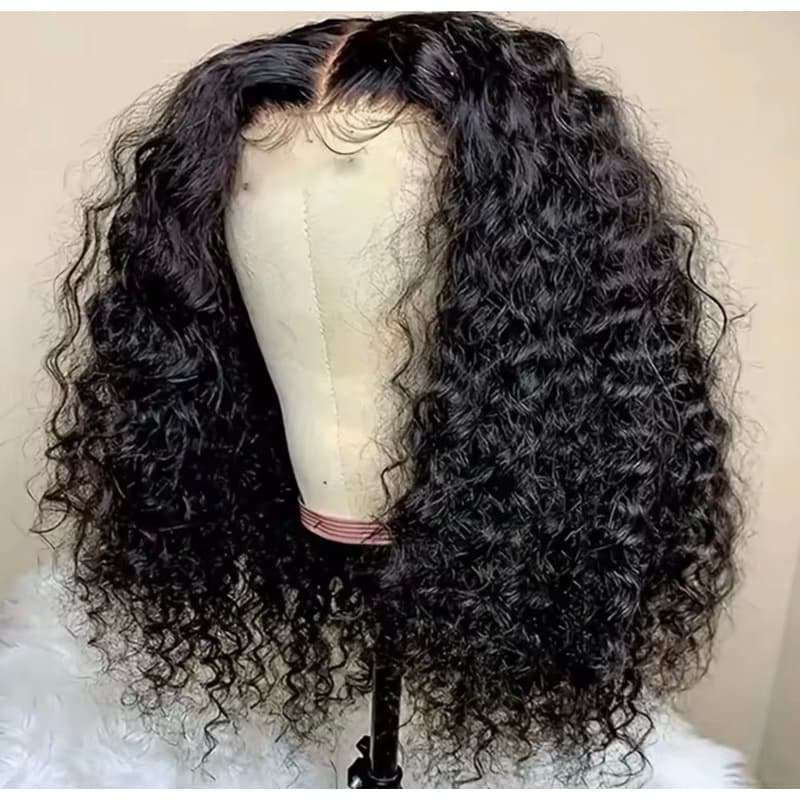 LACE FEONT 40 cm CABELO 100 % HUMANO REPARTIÇÃO LIVRE 13x4 cacheado