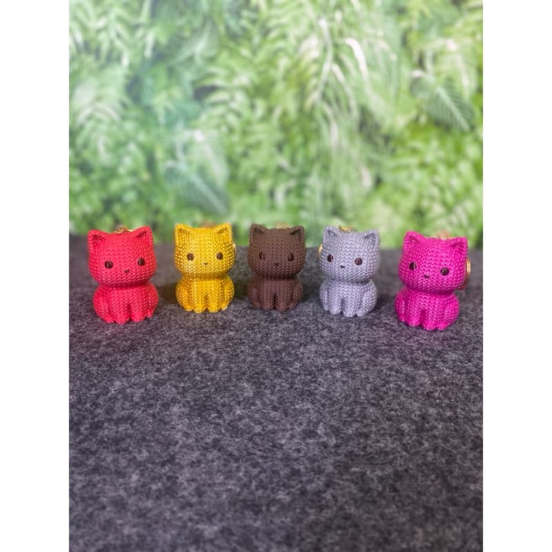 Gatinhos com Textura de Crochê personalizados em 3D