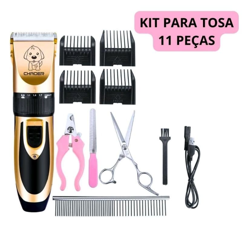 ✨ Máquina De Tosa Pet Profissional Silenciosa Recarregável Para Cães E Gatos Sem Fio 🐶🐱