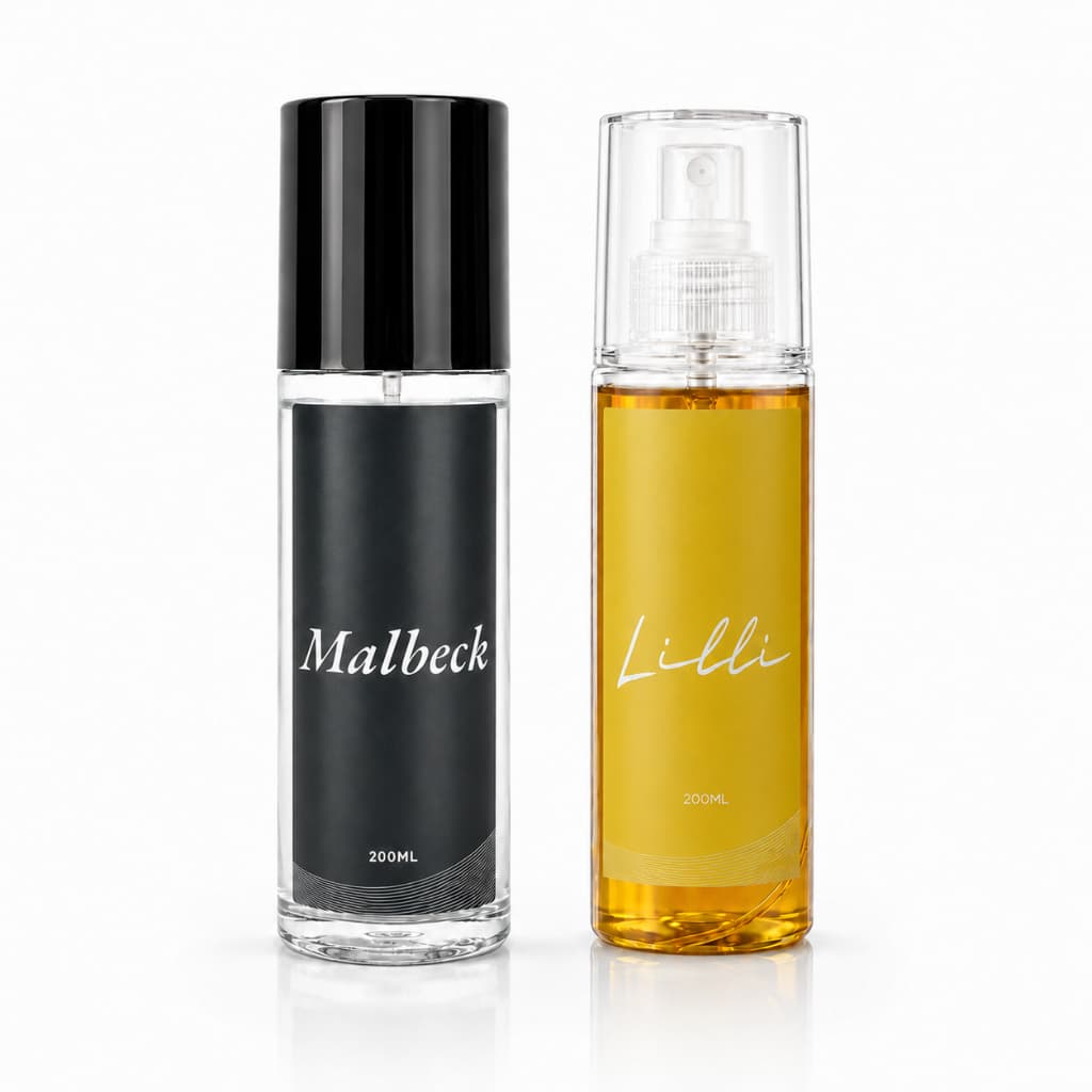 Kit Body Splash Casal Malbeck Men e Lilli Mulher Cheirosa - 200ml Cada