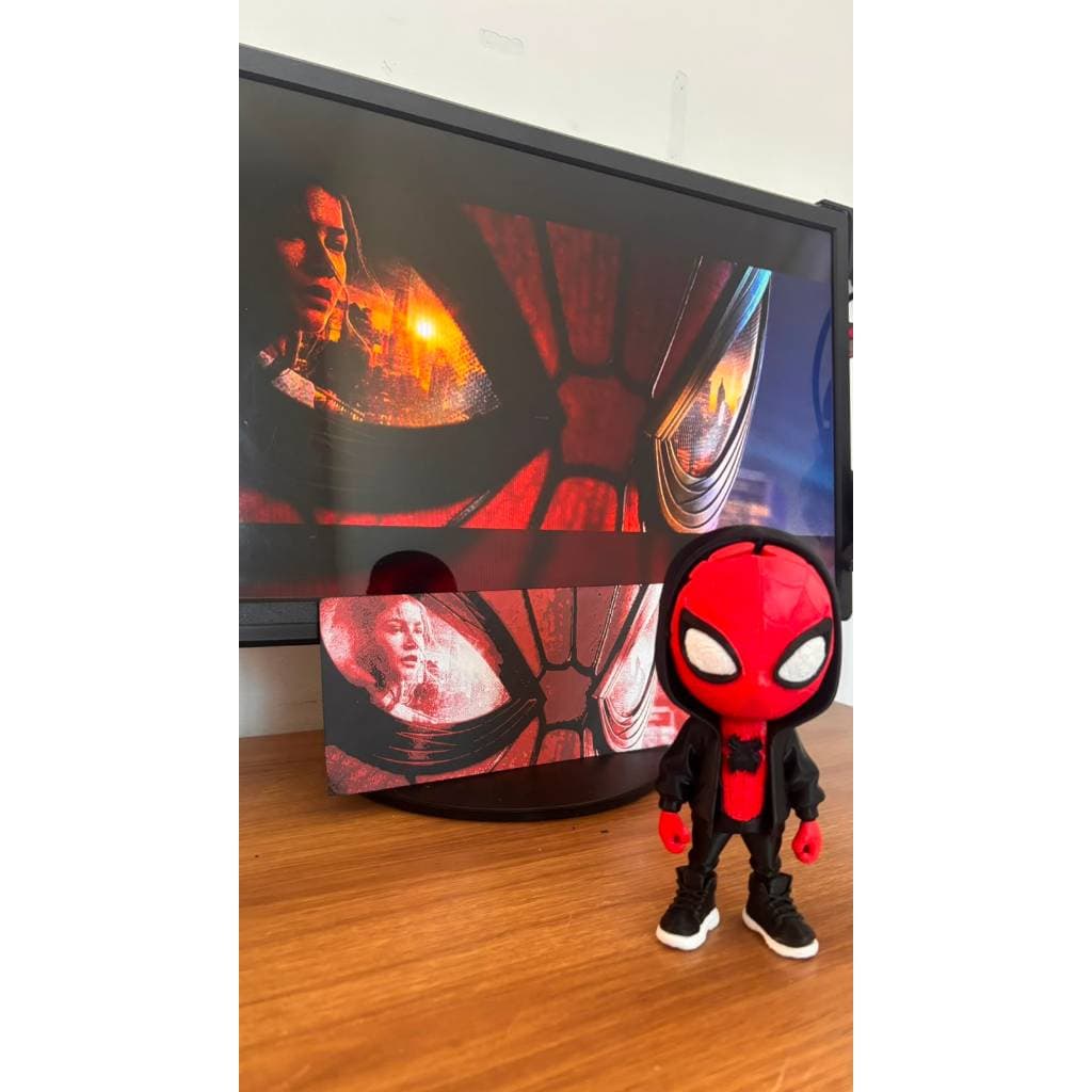 Boneco Homem-Aranha Urban em Impressão 3D + Plaquinha Personalizada de Brinde