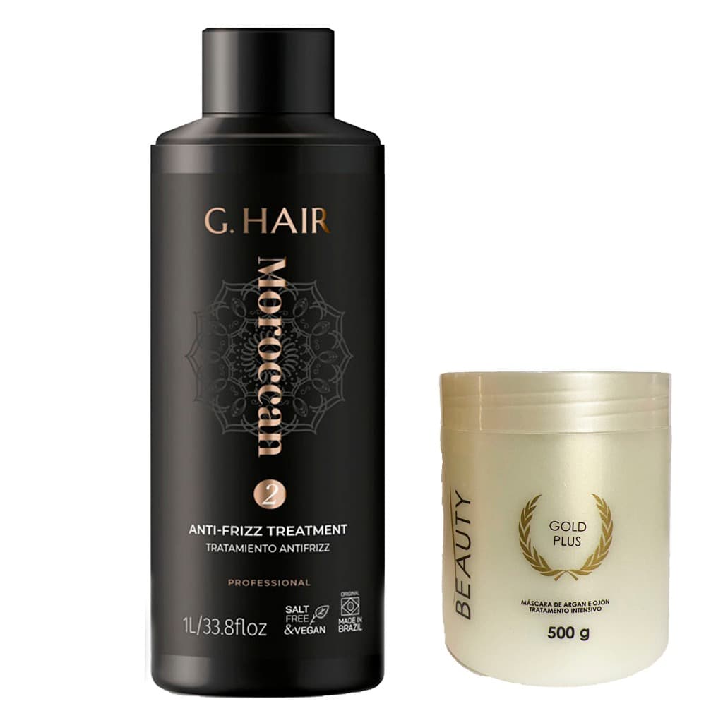 Escova Progressiva Marroquina Passo 2 Ativo + Hidratação 500g