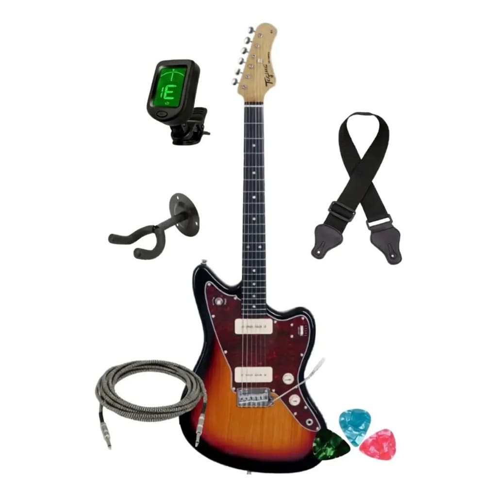Kit Guitarra Elétrica Tagima Custom 2p90 Tagima Tw61 Sb + Acessórios