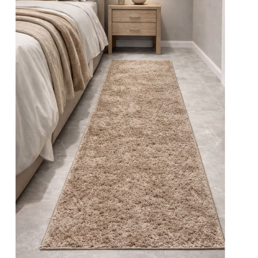 Tapete Passadeira Soft 3,00m x 50cm Antialérgica 100% Antiderrapante com pelo baixo e super macio