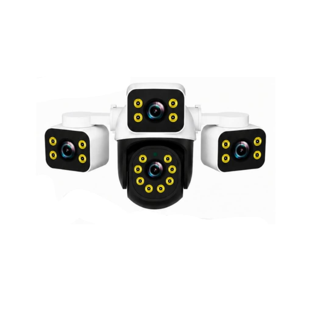 Camera Ip Externa Wi-fi Mini Speed Dome Com 3 Cameras