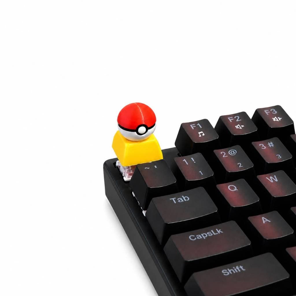 Keycap Gamer Pokémon Pokebola Teclado Mecânico compativel Cherry MX Impressão 3D Premium