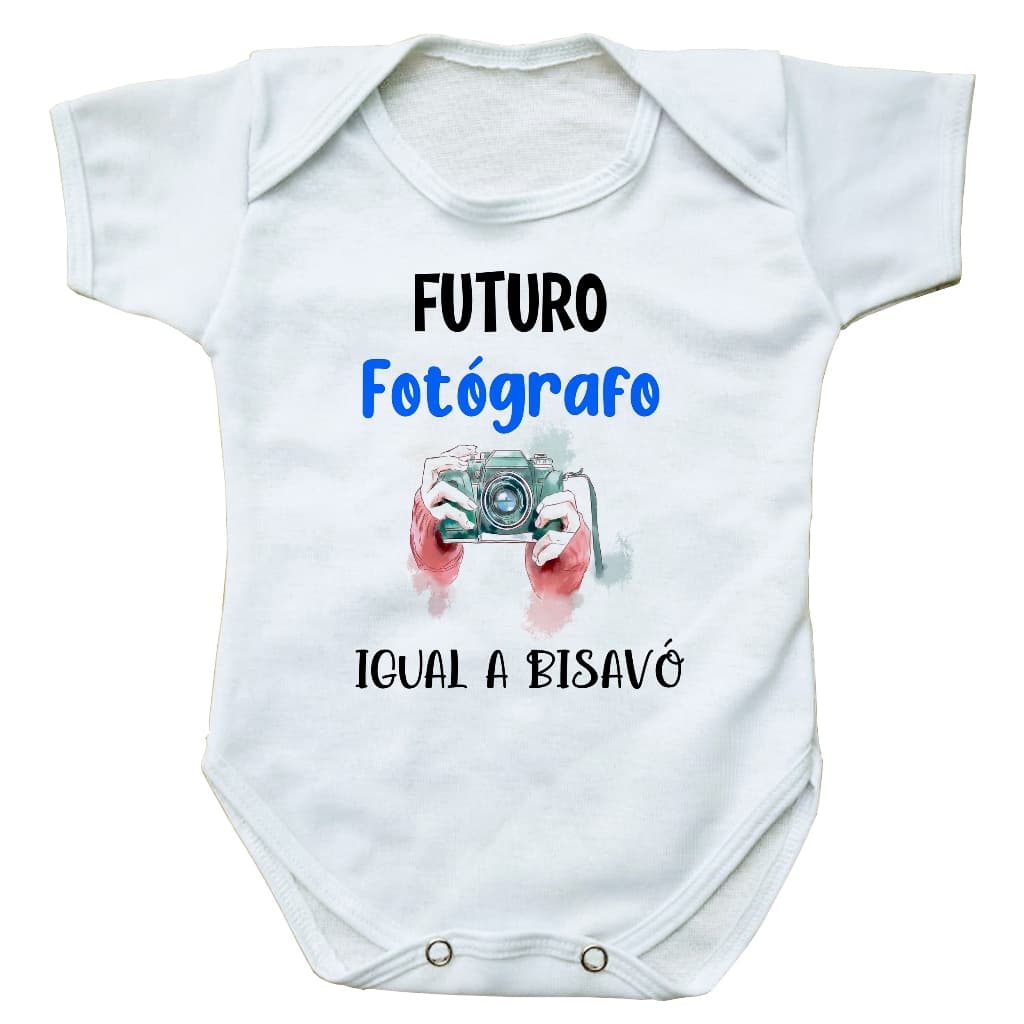 body bebe roupinha infantil futuro fotografo igual a bisavó presente profissão bore bori