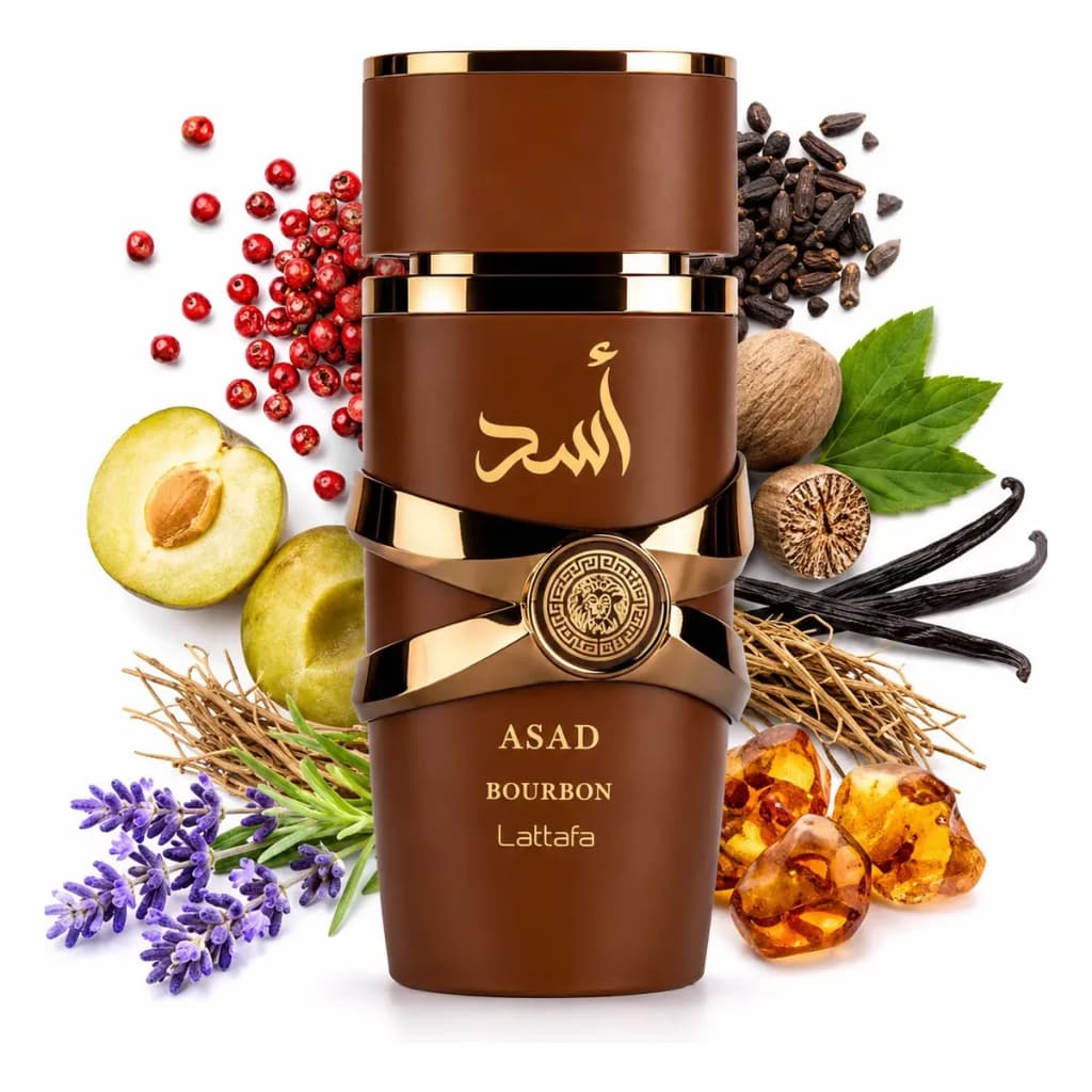 Perfume Árabe Masculino Lattafa Asad Bourbon | Asad | Asad Elixir  100ml / 50ml EDP Original Longa Duração Presente