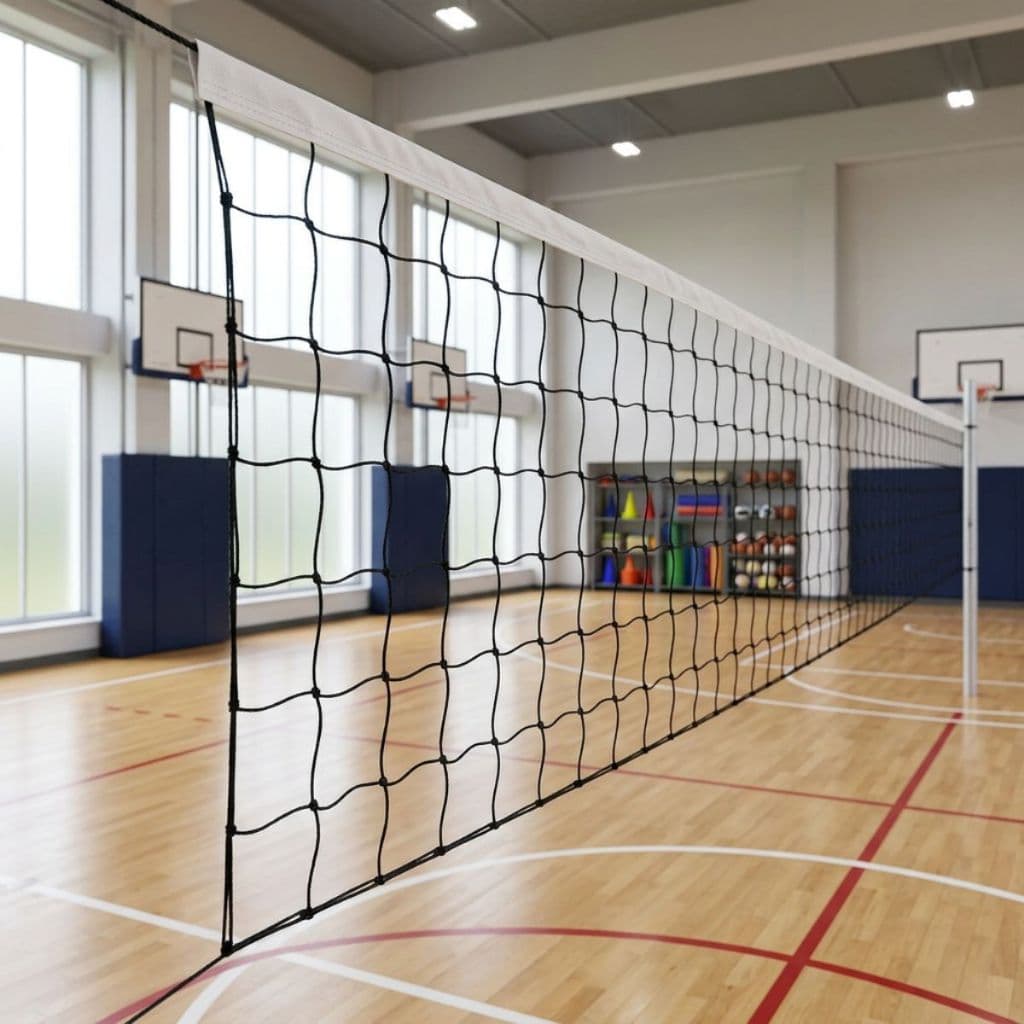Rede de Volei 1 Lona Algodao Fio 2mm Nylon Voleibol Sports Mania