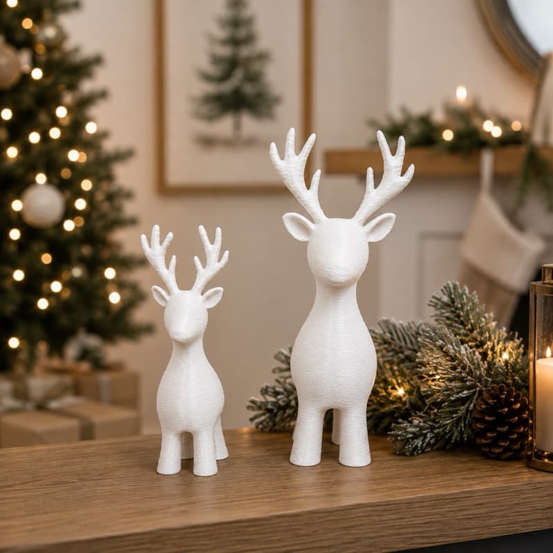 Kit de Renas Natalinas Decorativas Enfeite de Natal de Decoração