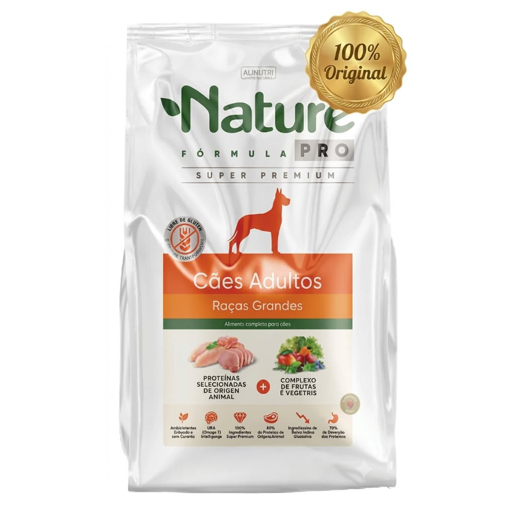 Ração Nature Fórmula Pro Cães ADULTOS Raças Grandes 3kg