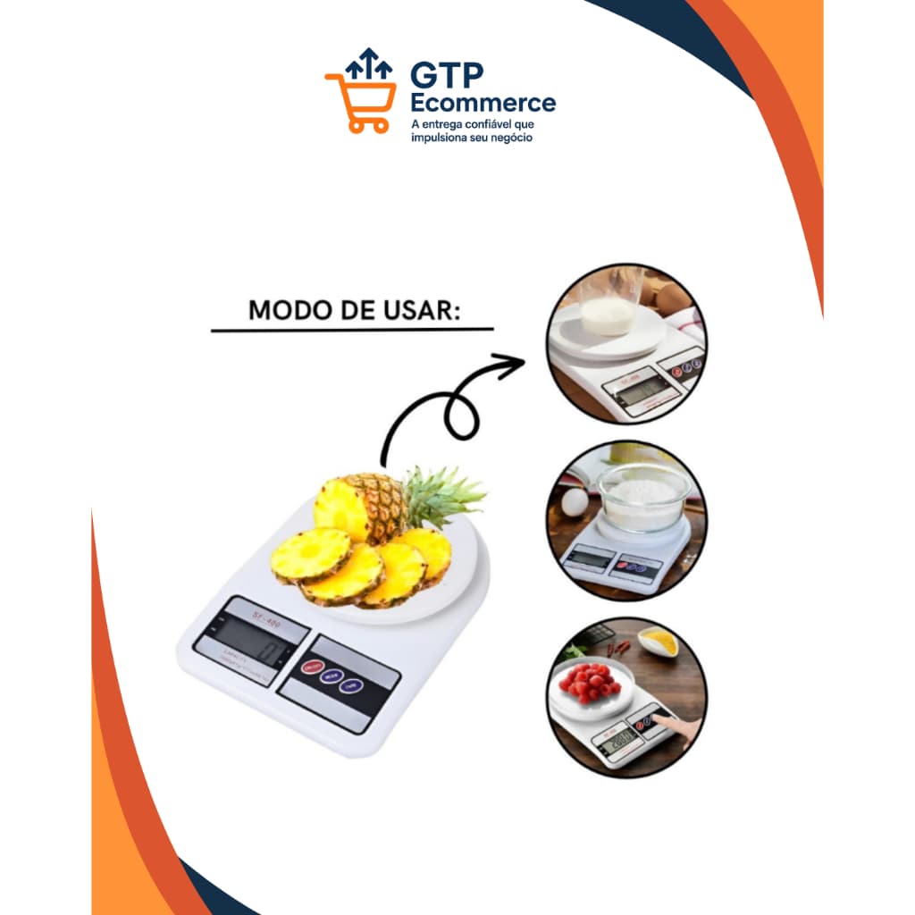 Kit Balança Cozinha 10Kg + Copo Medidor 600ml PR