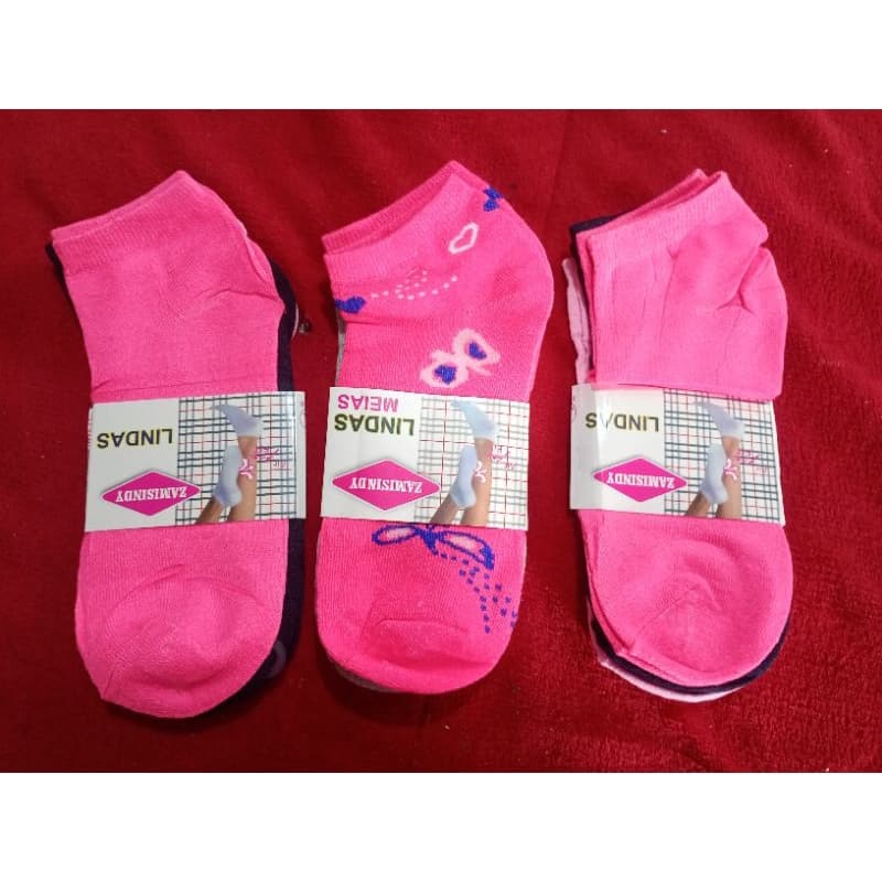 kitMeia Soquete - 12 Pares de Meias Sortidas