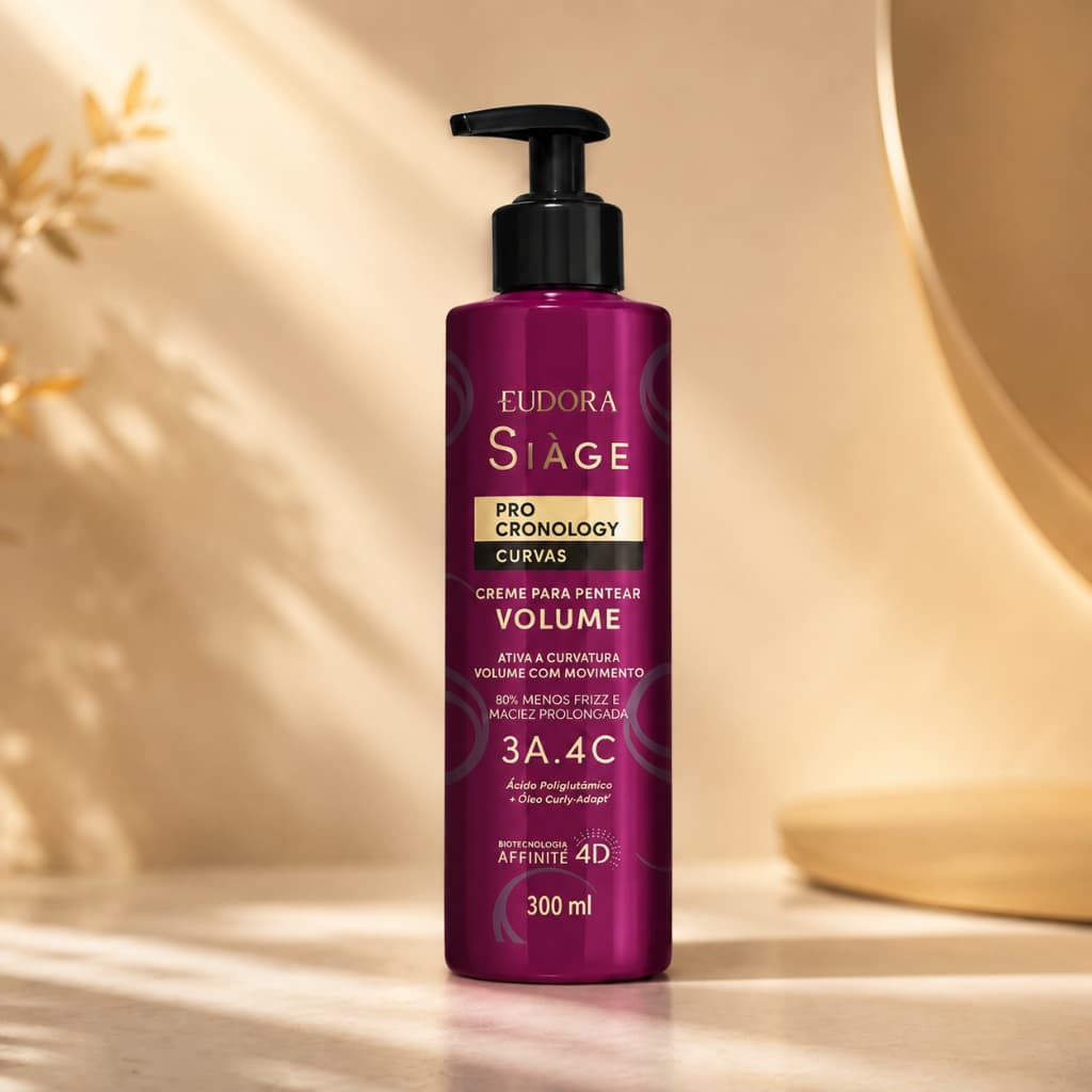 Creme Para Pentear Siàge Curvas Volume 300ml Cachos