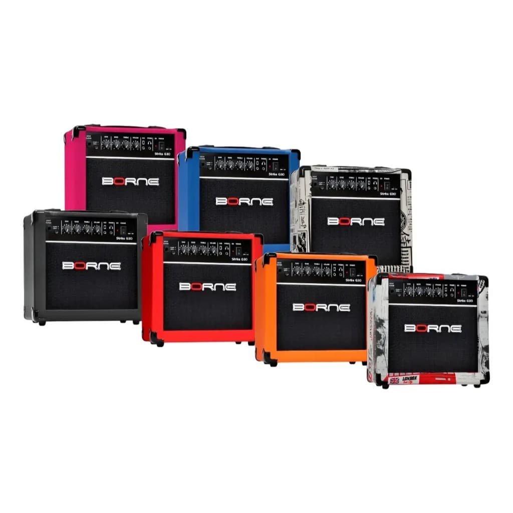 Cubo Amplificador Para Guitarra Borne Strike G30 Bivolt 15w Cores