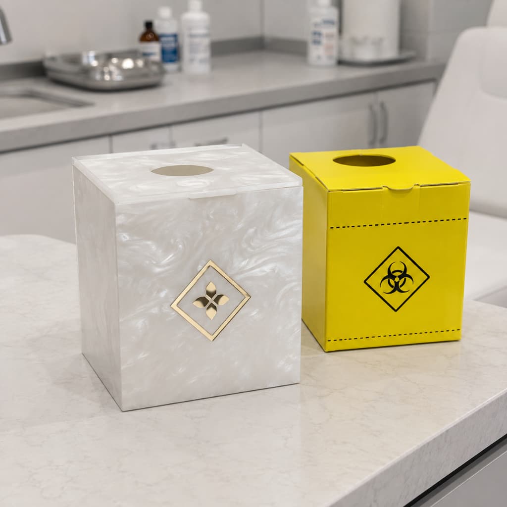 Caixa Coletora Perfuro Cortante Descarpack 1,5 litros personalizada - Estética/Biomedicina/Clínica