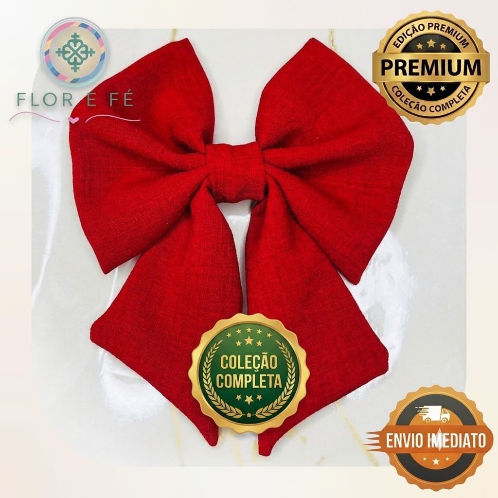 laço grande moda feminina /laço de cabelo bico de pato diversas cores vermelho