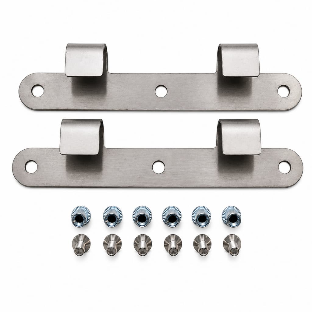 Suporte Fixação Bolsa Moto Em Aço Inox Universal Trase