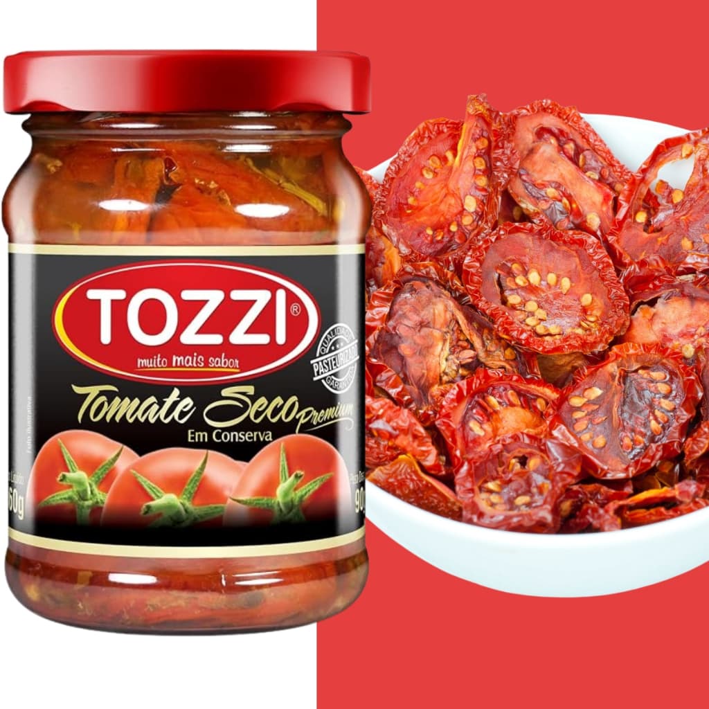 Tomate Seco Pote Vidro Conserva Pasteurizado 90g Tozzi