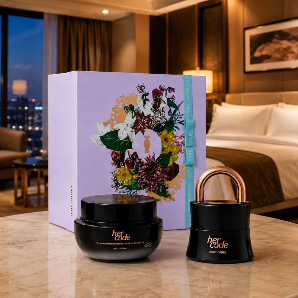 Kit Luxo Her Code – Presente Feminino Completo