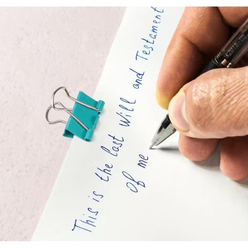Prendedor Binder 51mm Colorido para Papéis Documentos Escritório