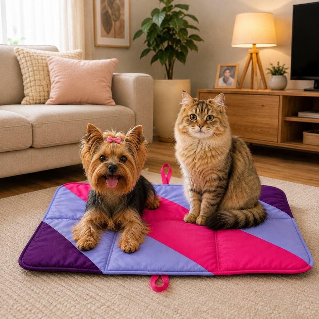 Colchonete Para Cachorro ou Gato Almofada Macio Confortável Caminha Pet Lavável Cama Para Pet