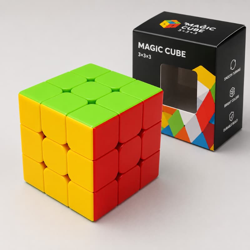 Cubo Magico Brinquedo Interativo e Anti-stress 3x3x3 Profissional Speed Gold Edition
