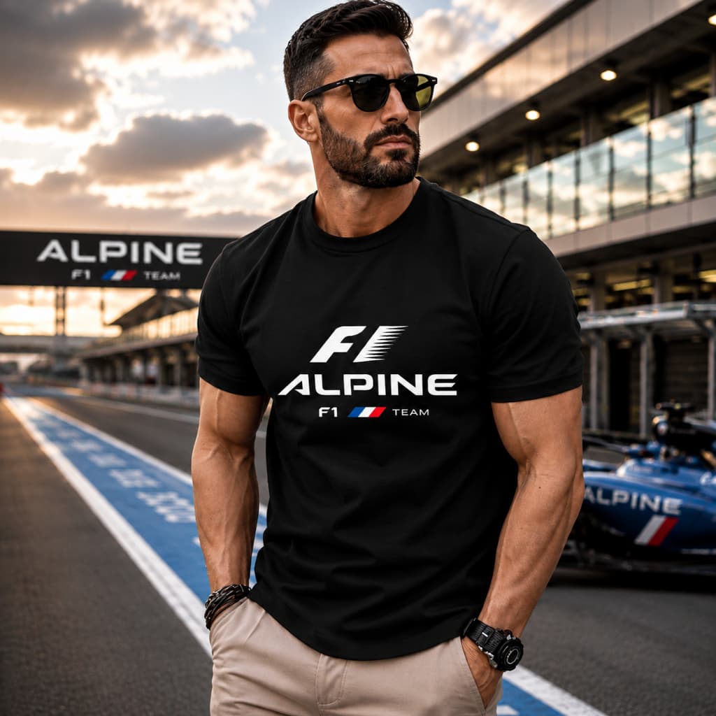Camisa Camiseta F1 ALPINE Lançamento Premium Confortável Estilisa Perfeita Festas e Baladas Dia e Noite 100% Algodão