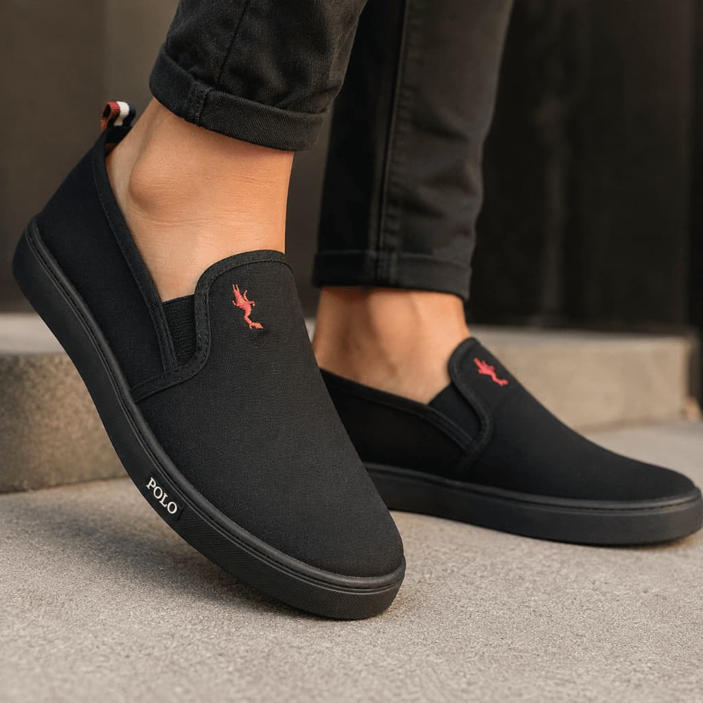 Sapatênis Masculino Casual Slip On em Lona Calce Fácil Confortável Dia a Dia Versátil