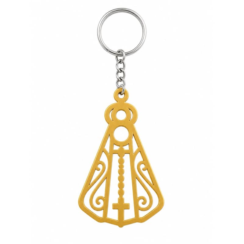 kit Chaveiro Nossa Senhora Aparecida Estilo Vazado  | Presente Religioso | Brindes