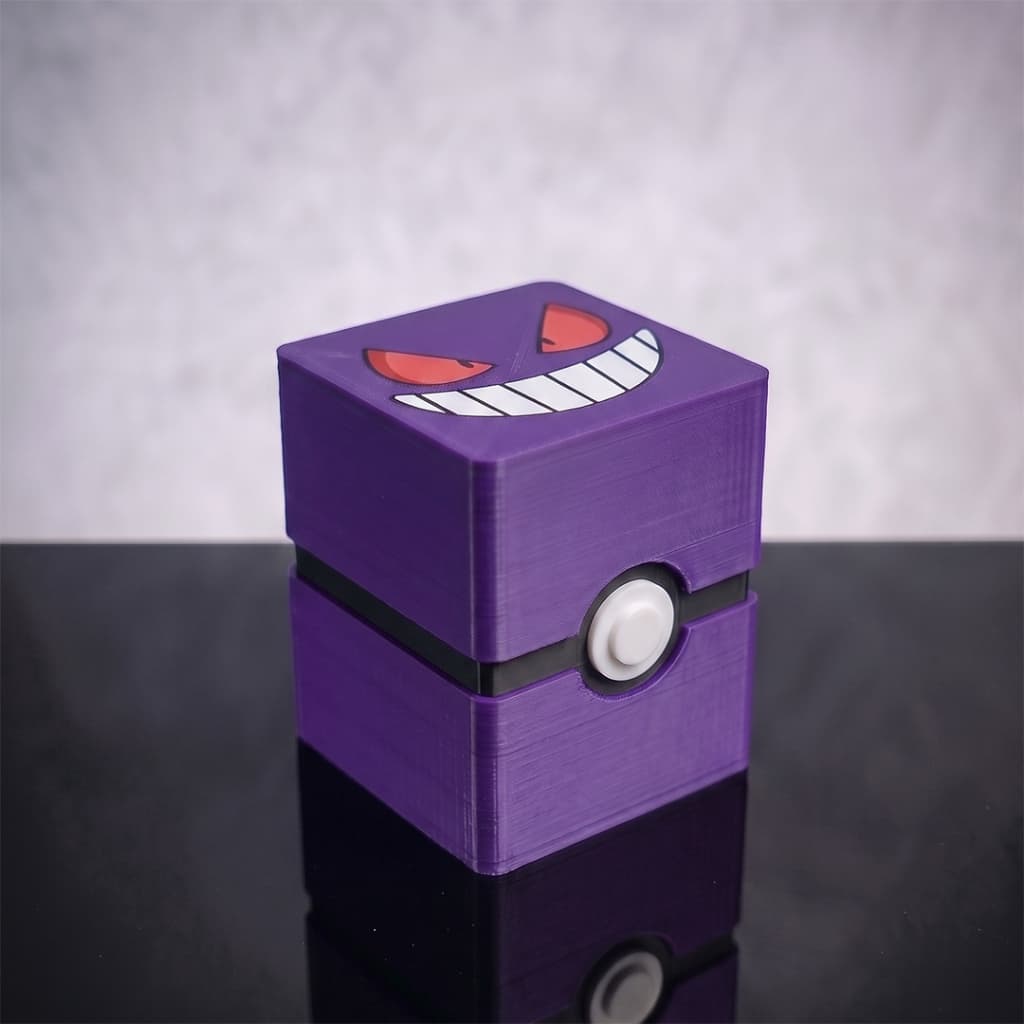 Deckbox Poke Premium - Caixa Para Cartas TCG (Vários Personagens) - Impressão 3D