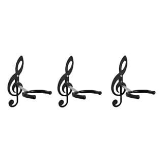 3 suportes de clave de parede para violão guitarra baixo